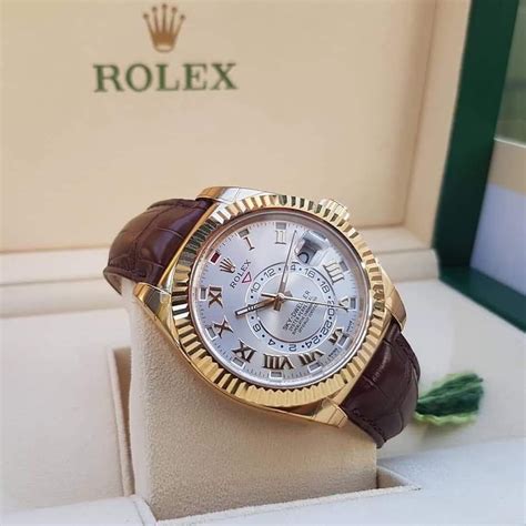 replica rolex with leather band|genuine rolex watch bands.